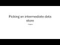 Nagaraj Venkatesan from Microsoft talking about Picking an Intermediate Data Store