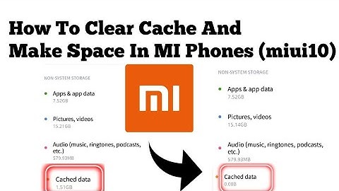 How To Clear Cache Files In Mi Mobiles & Make Storage|Clear Cache Files Or Junk Files In Mi (miui10)
