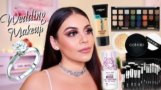 DRUGSTORE Bridal Makeup Tutorial Using Affordable Makeup Brushes / TIPS & TRICKS! | JuicyJas