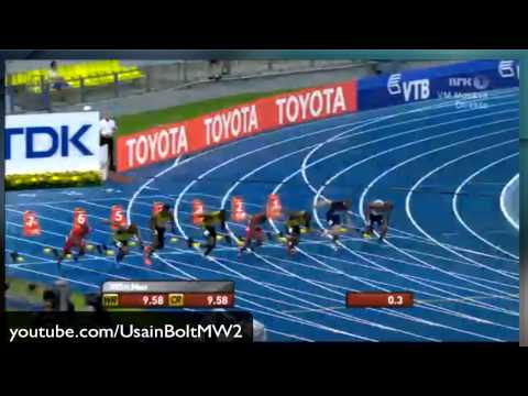 Usain Bolt 9.77 100M Men Final Moscow 2013