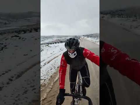 Kar Küreyici Bisiklet ile Kar sürüşü