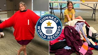 World Record Most Jumpers Worn At Once Guinness World Records