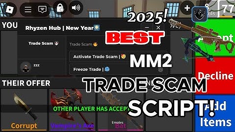 [NEW🔥] BEST MM2 TRADE-SCAM SCRIPT! (PASTEBIN) | WORKING | MURDER MYSTERY 2 | 2025 🥳