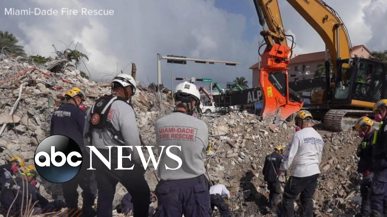 ABC News Update: Death toll rises to 94 in Surfside condo collapse