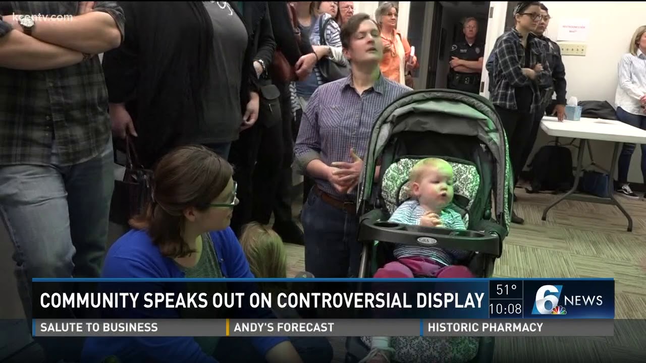 Community speaks out on controversial display