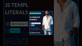 Usages of template literals  #alphadevacademy #javascript #webdevelopment #sinhalatech #reactjs