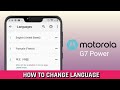How To Change Language Motorola G7 Power