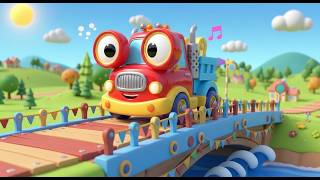 Truck Song for Kids 🚚 | Truck Crossing Bridge Adventure | Nursery Rhymes &amp; Baby Songs