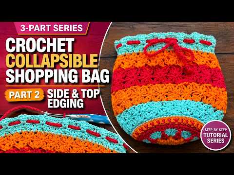 Left Hand: Part 2 of 3: Collapsible Shopping Tote Bag