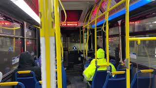 Boarding & Leaving Bee Line 14 Bus #508 From Courtlandt Town Ctr To White Plains Bus Terminal 