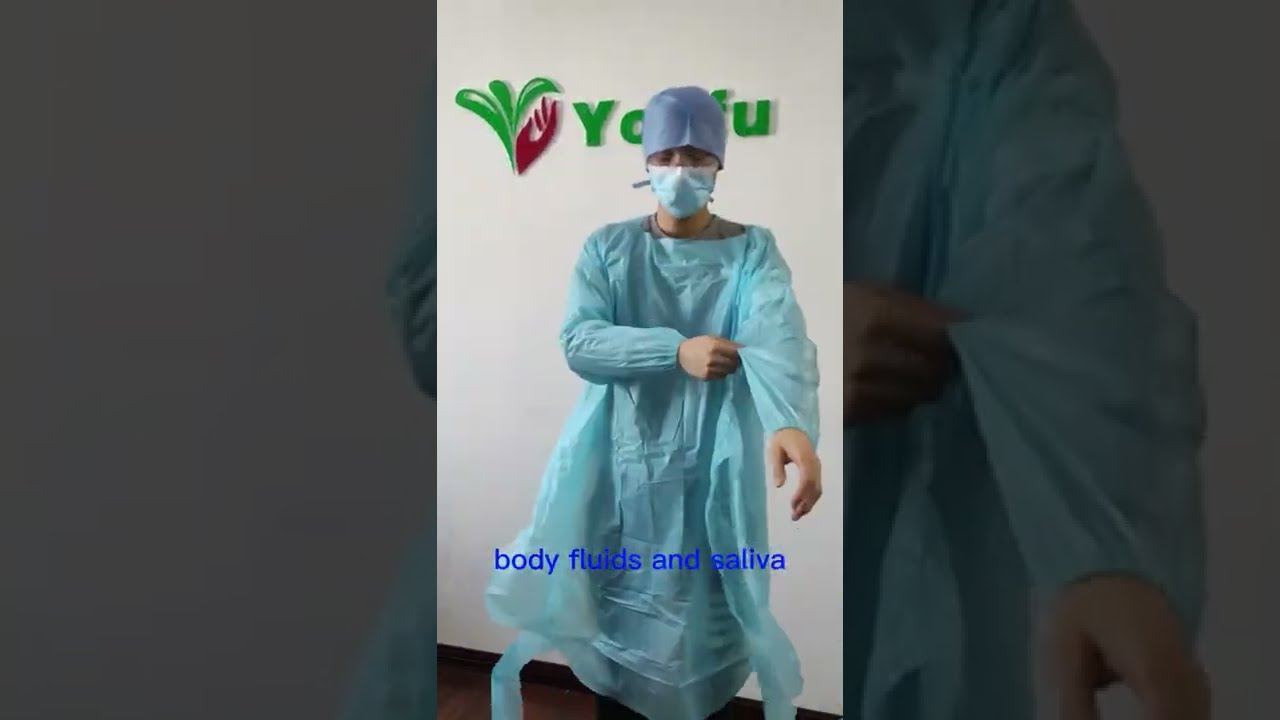Unveiling Our Disposable Blue CPE Isolation Gown - Ultimate Protection, Ultimate Comfort