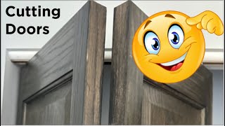 Cutting Bifold doors solid core