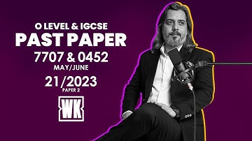 O level and IGCSE Accounting yearly Past paper solution 7707 | 0452 P21 M/J 2023.