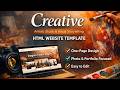 Creative Studio – Artistic Portfolio Website Template | Visual Storytelling HTML Template 