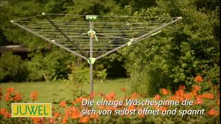 JUWEL Wäschespinne NOVAPLUS 500 EASY mit Leichtspann-Hebel \
