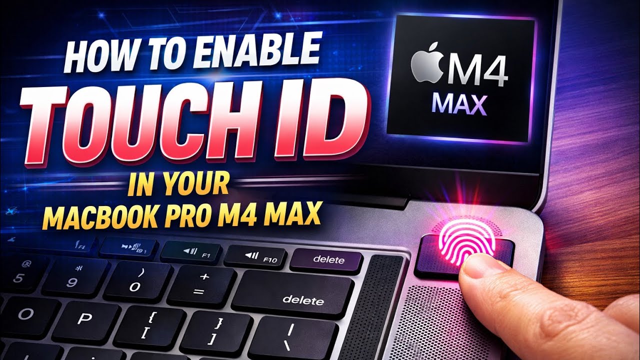 How To Enable Touch ID in your MacBook Pro M4 Max - YouTube