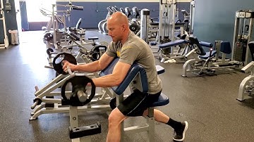 EZ bar Reverse Grip Preacher Curl