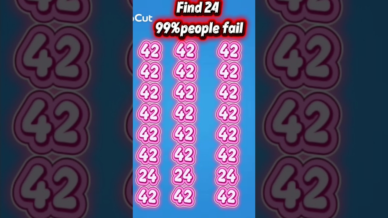 Find 24 interesting math video question ❤️⁉️