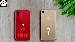 iPhone 12 Mini vs iPhone 7 Size - YouTube
