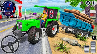 Offroad Cargo Tractor Trolley Simulator | Tractor Farming Games | Android GamePlay screenshot 2