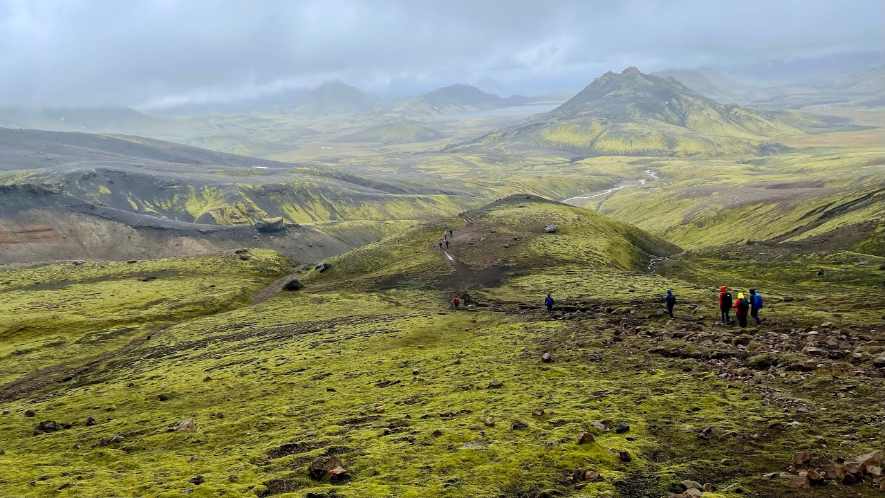 Laugavegur Hike Day 2 Wet and windy  Hrafntinnusker to Álftavatn Iceland — Álftavatn — video poster