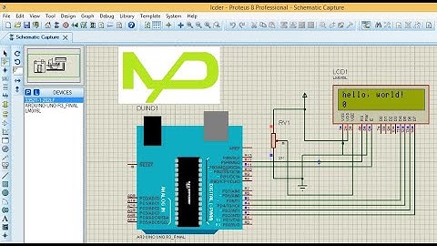 How to interface 16*2 lcd with arduino in proteus | connecting lcd with arduino in proteus