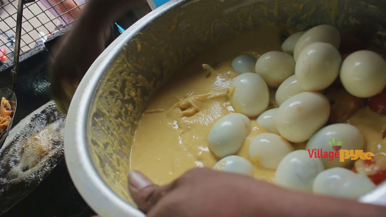 Egg Bonda Recipe Vijayawada Street Food | Village Byte
