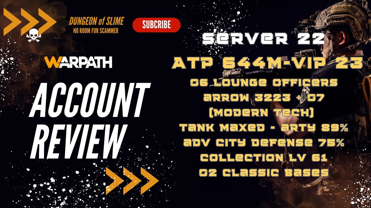 Server 22 - ATP 644m - VIP 23 - 6 LOUNGE OFFICERS - COLLECTION LV 61 - 2 CLASSIC BASES