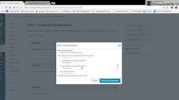 Canvas: copying questions to modify exams (in question banks)