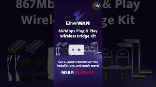 Etherwans 867Mbps Plug & Play Wireless Bridge Kit Fast, Easy Network Setup Resimi
