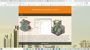 Complete Responsive Apartment Management System Project | Free Source Code Download