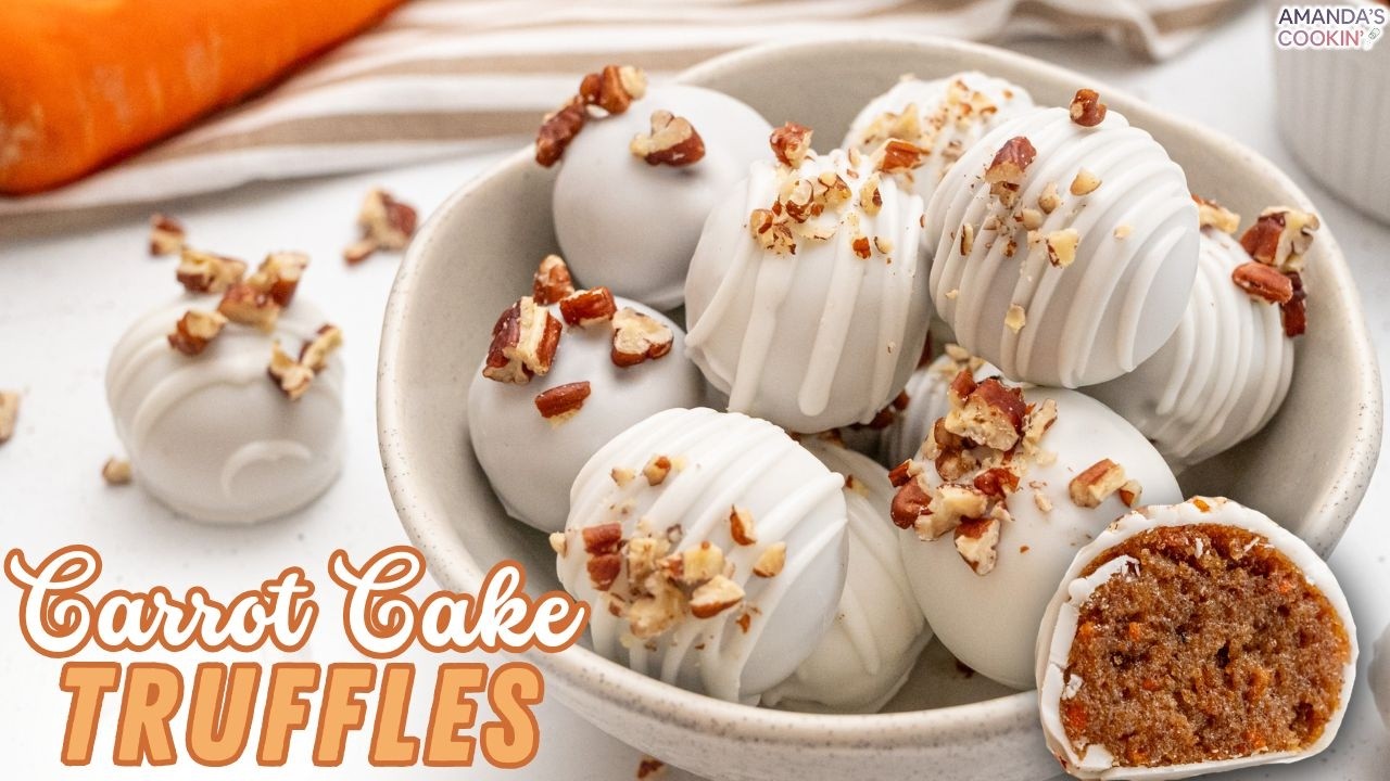 Carrot Cake Truffles, USING CAKE MIX!