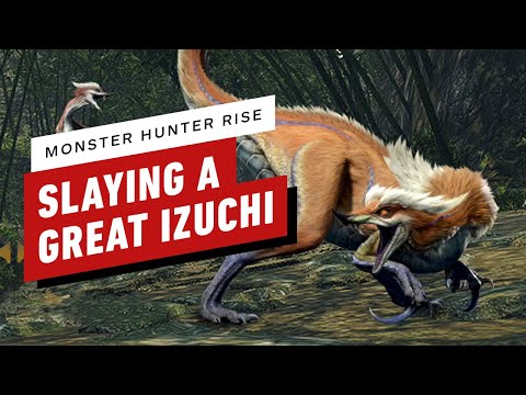 Monster Hunter Rise - Slaying A Great Izuchi Gameplay