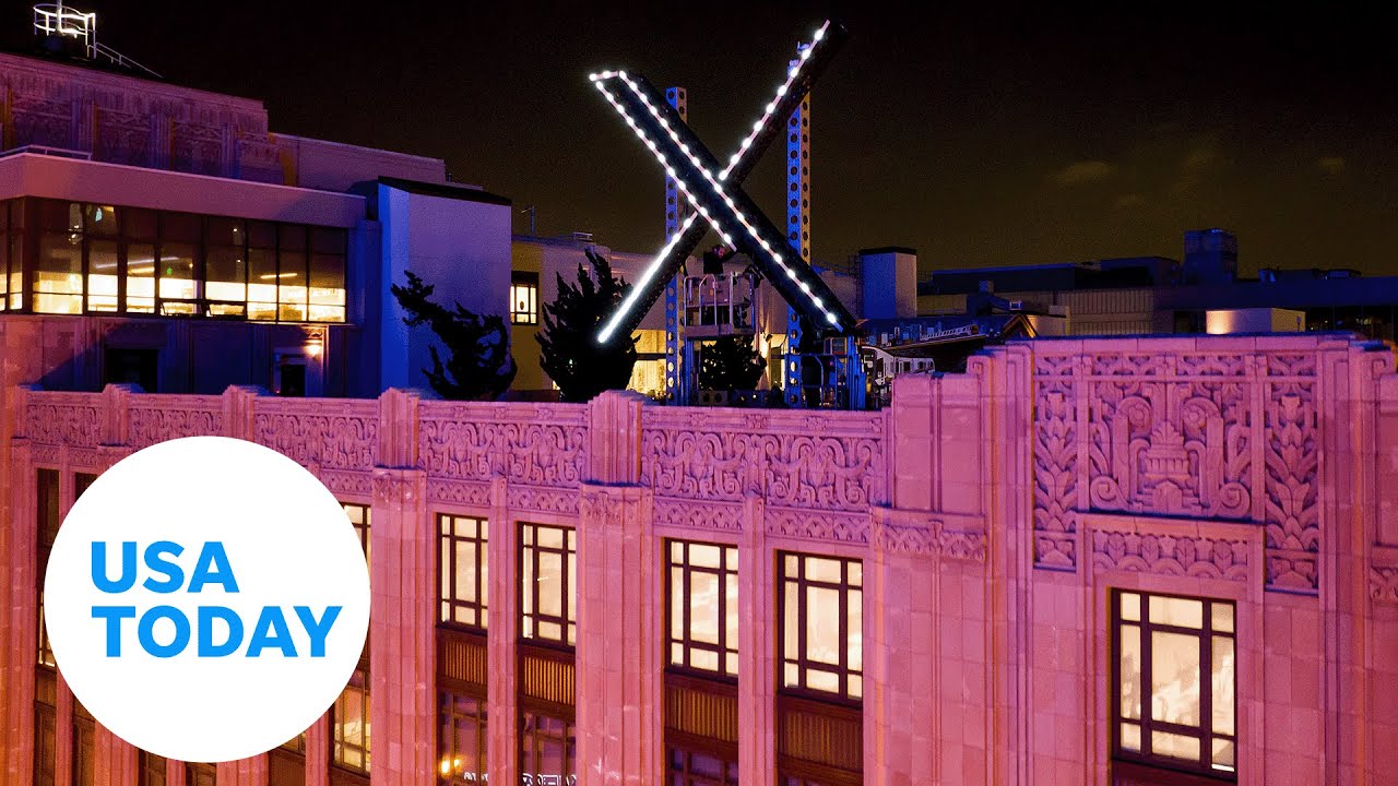 Former Twitter HQ removes giant ‘X’ logo amid complaints | USA TODAY