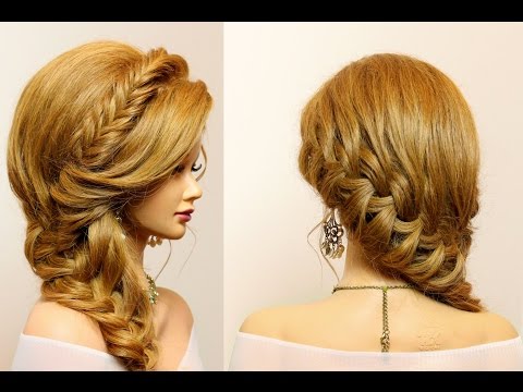 Party Hairstyle For Long Hair Tutorial With Braids
