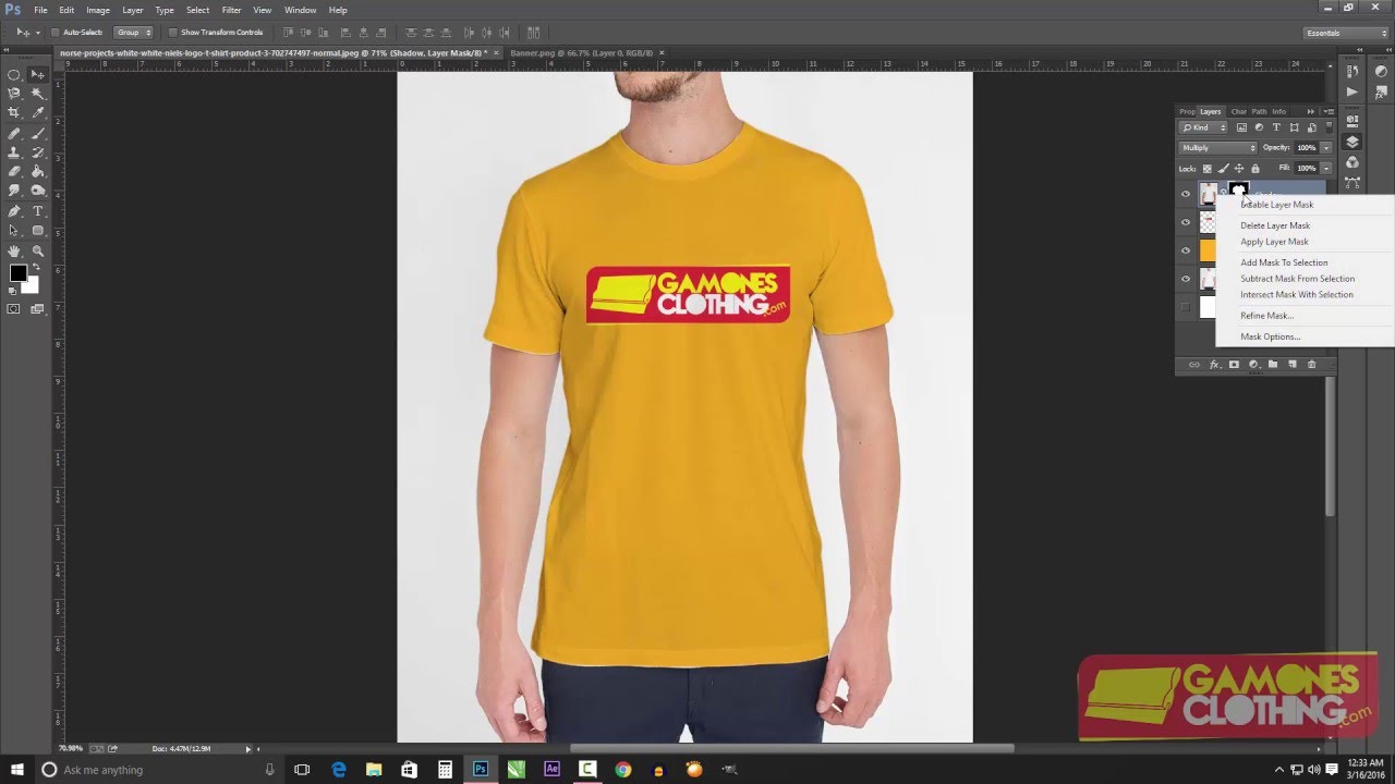 Tutorial Cara Mudah Desain  Mockup Baju  Kaos Dengan 