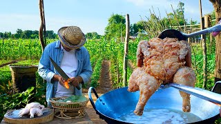 [Fried Chicken KFC] Crispy Fried Chicken KFC Challenge Style At The Rural House Eating With My MOM.