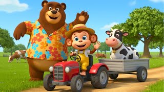 Monkey Farmer Fixes the Tractor and Plows the Beet Field – Fun Farm Work🐵 screenshot 1