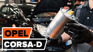 Как се сменят Горивен филтър на OPEL CORSA D - онлайн безплатно видео