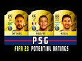 FIFA 23 POTENIAL PSG RATINGS!