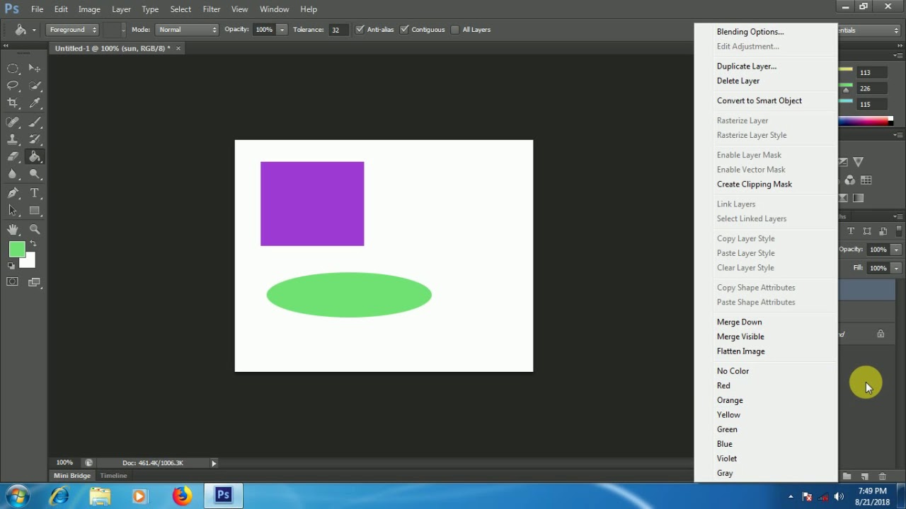 Photoshop CS6 #2 | Photoshop CS6 | Layers tutorial in Tamil Part 2 ...