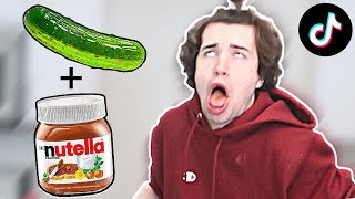 Trying Weird Tiktok Food Combinations