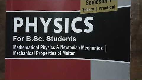 BSc 1st semester physics syllabus || Second book Newtonian Mechanics  || Avadh University