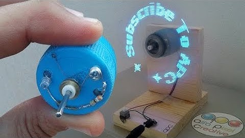How to make a programmable LED Fan at home "2018"