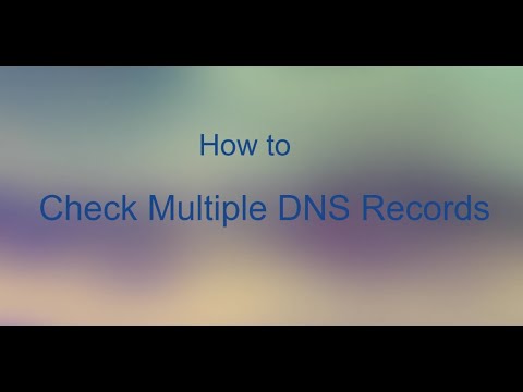 How to check DNS Records for Multiple Websites | Check multiple DNS Records at a time
