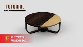 How to design round coffee table in Autodesk Fusion360 | Fusion 360 Tutorial