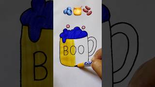 🫐🍯🫘Satisfying creative painting #draw #colors #brush #video #art #creative #youtube #shorts #viral