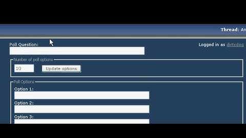 Making a poll on V Bulletin forums.avi