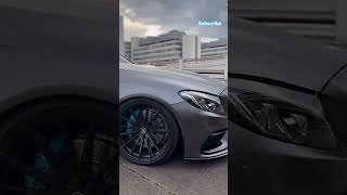Forged wheel hub modification on Mercedes Benz with upgraded custom car wheels #shorts