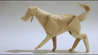 Origami dog by Gen Hagiwara